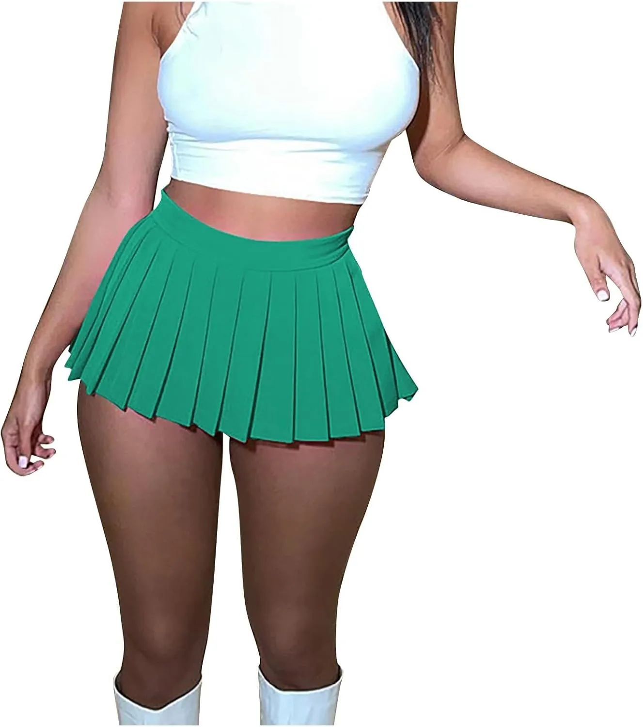 Women Mini Skirts Sexy Pleated Skirts Y2k School Skirts A Line Skater Skirts Girl Party Skirts Night Club Skirts