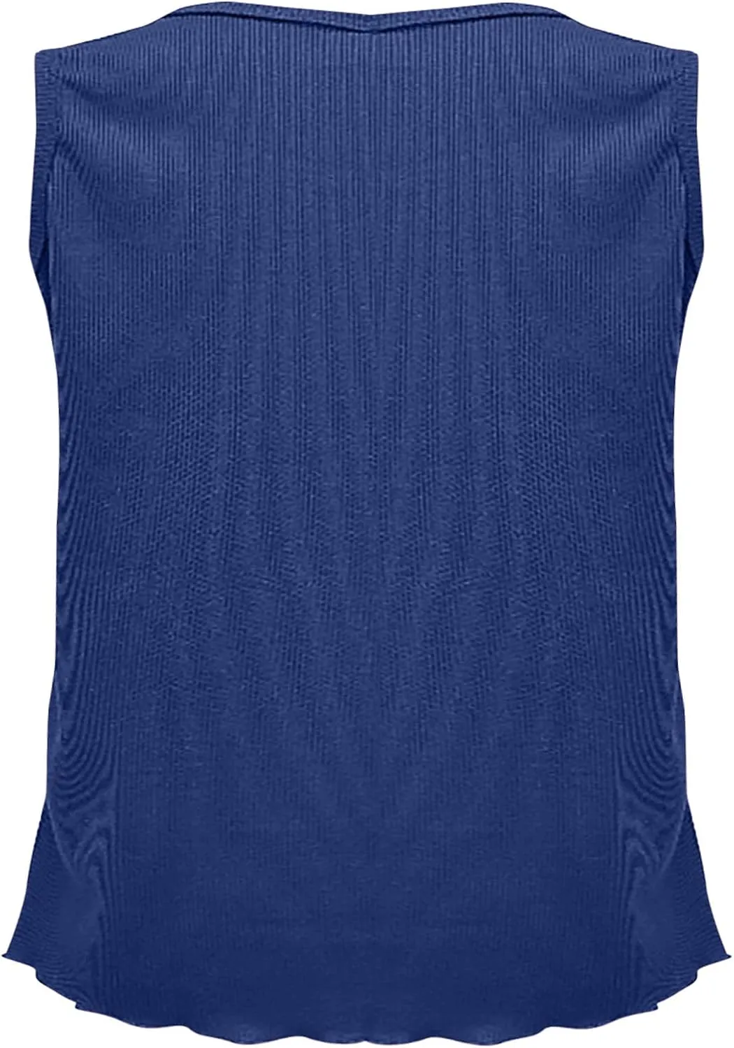 Women Ribbed Summer Tank Tops U-Neck Sleeveless Fitted Basic Cami Tee Shirts Ladies Travel Vacation Outfits