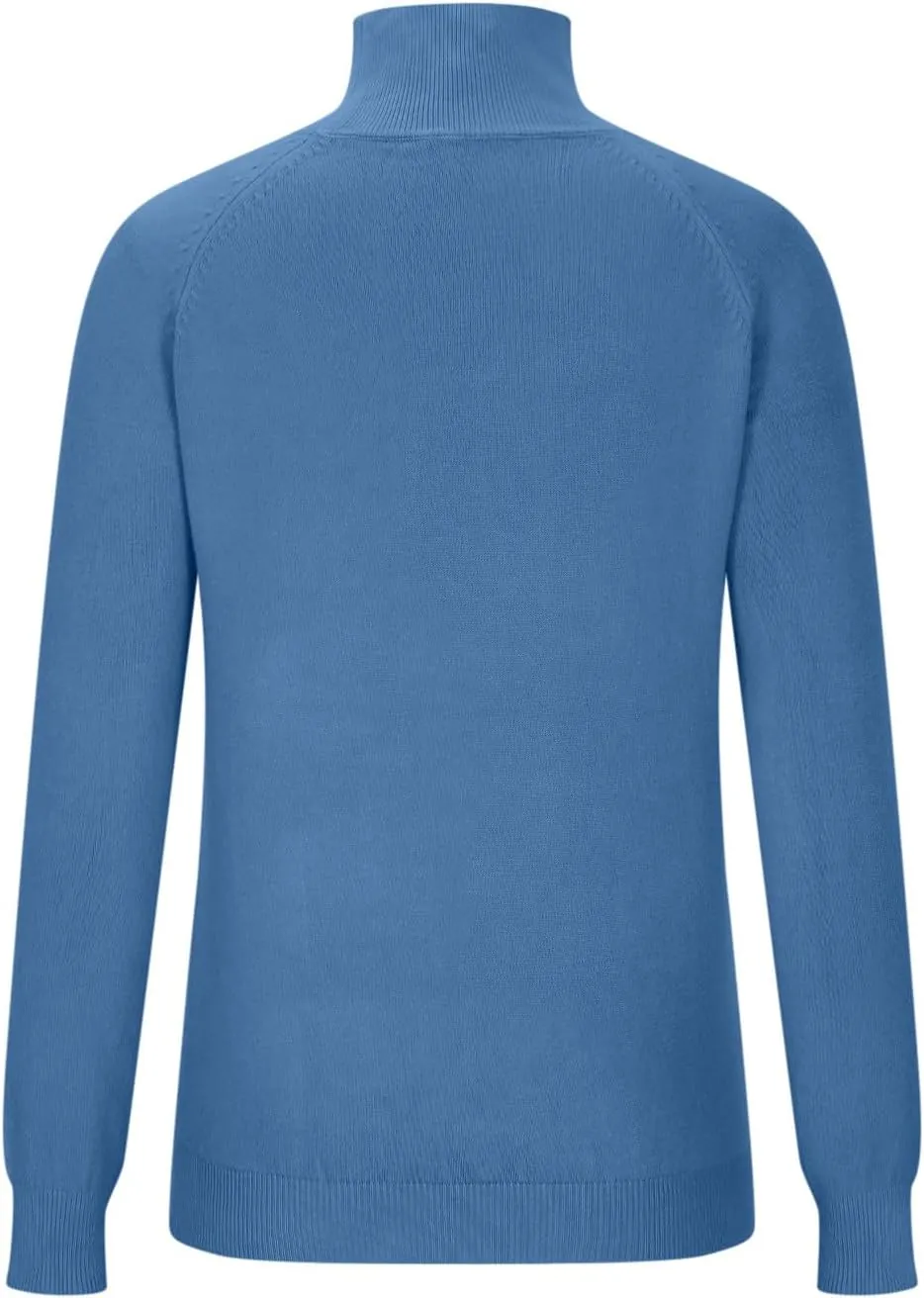 Women's Cashmere Sweater Basic Turtleneck Petite Tunic Tops Pullover Solid Casual Lightweight Long Sleeve Knitwear