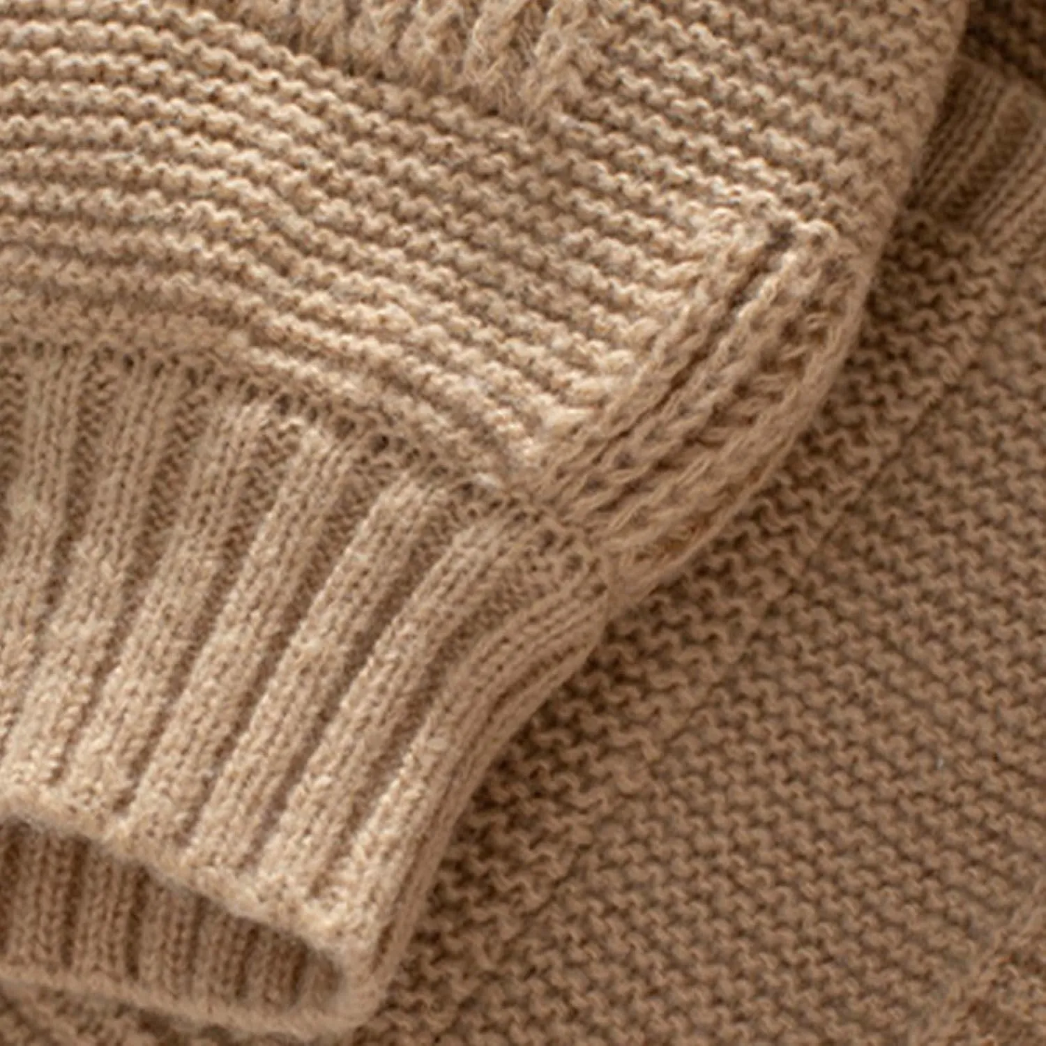 Women's Chunky Knit Open Front Sweater Solid V Neck Long Sleeve Loose Fashion Cardigan Outerwear Coats with Pockets