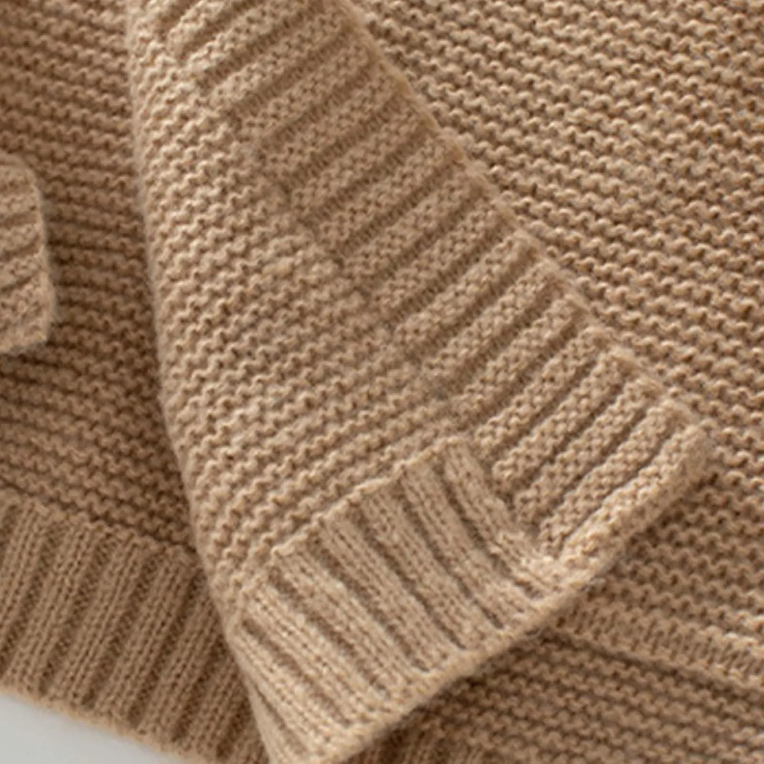 Women's Chunky Knit Open Front Sweater Solid V Neck Long Sleeve Loose Fashion Cardigan Outerwear Coats with Pockets