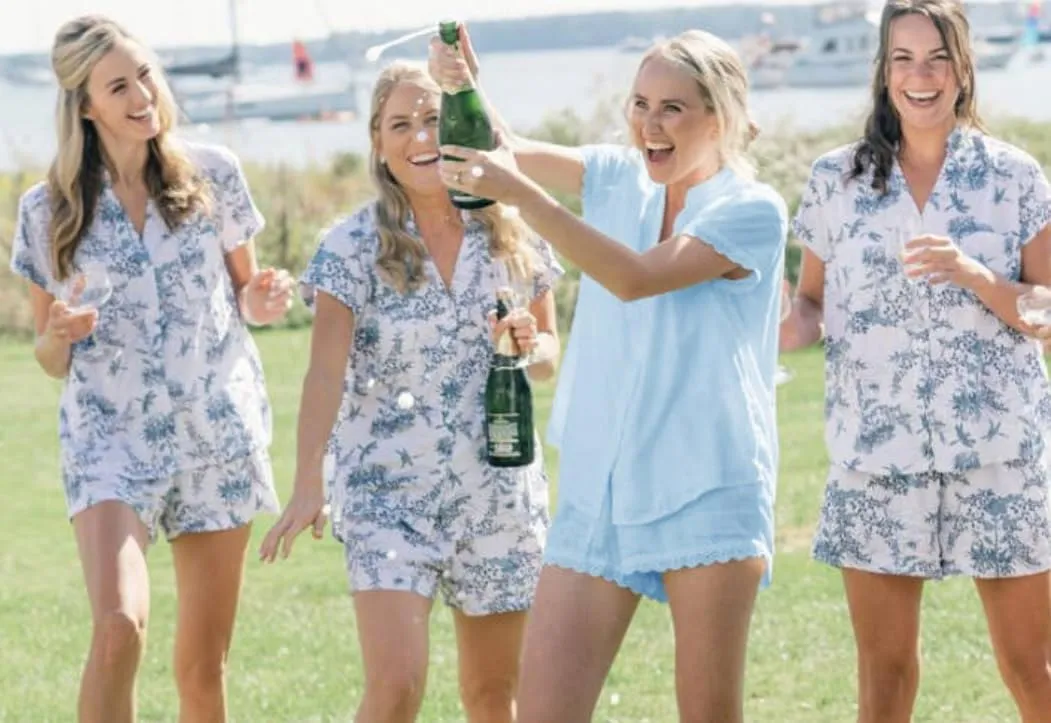 Womens Floral Pajama Sets Short Sleeve Button Down Shirt and Shorts Summer 2 Piece Sleepwear