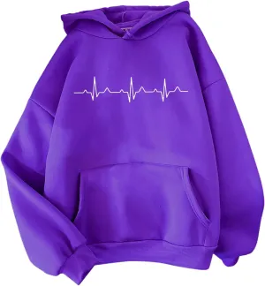 Womens Hoodies Oversized Sweatshirts Pullover Womens Cute Sweatshirt Hoodie For Teen Girls Clothes Available in Plus