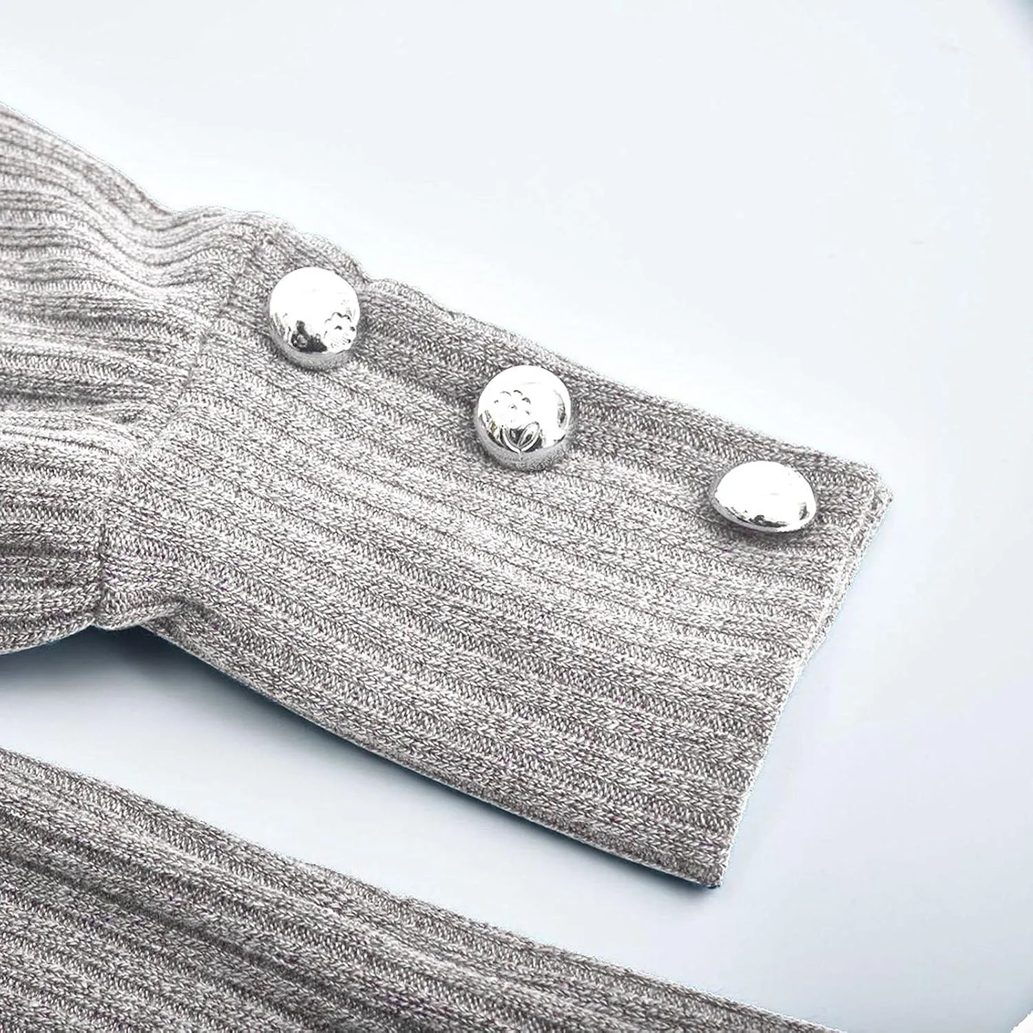 Womens Knitted Sweaters Long Sleeve Casual Tops Solid Color Sweaters Winter Fashion Tops Loose Fitting Tops Blouse