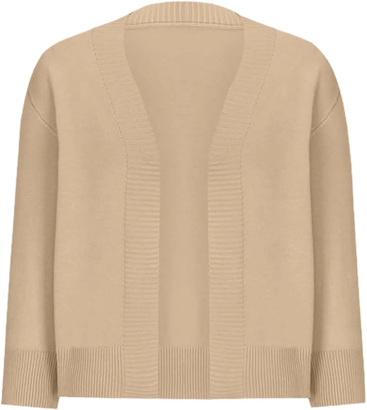 Women's Lightweight Lace Crochet Bolero Cardigan 3/4 Sleeve Knit Shawl Top Long Sleeve Cardigans