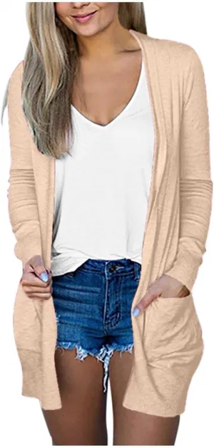 Women's Long Sleeve Cardigan Dressy 2025 Mid-Length Casual Shirt Floral Print Fashion Tshirt Trendy Coat with Pocket