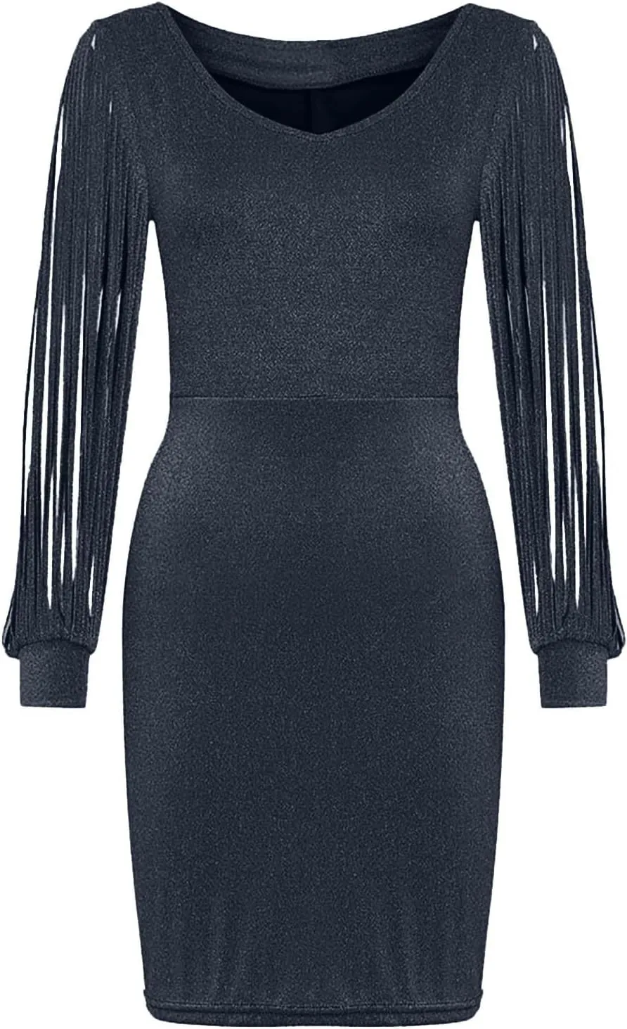 Women's Maxi Dresses 2025 Sexy Elegant Trendy V-Neck Sequins Split Slim Bodycon Prom Party Cocktail, S-3XL