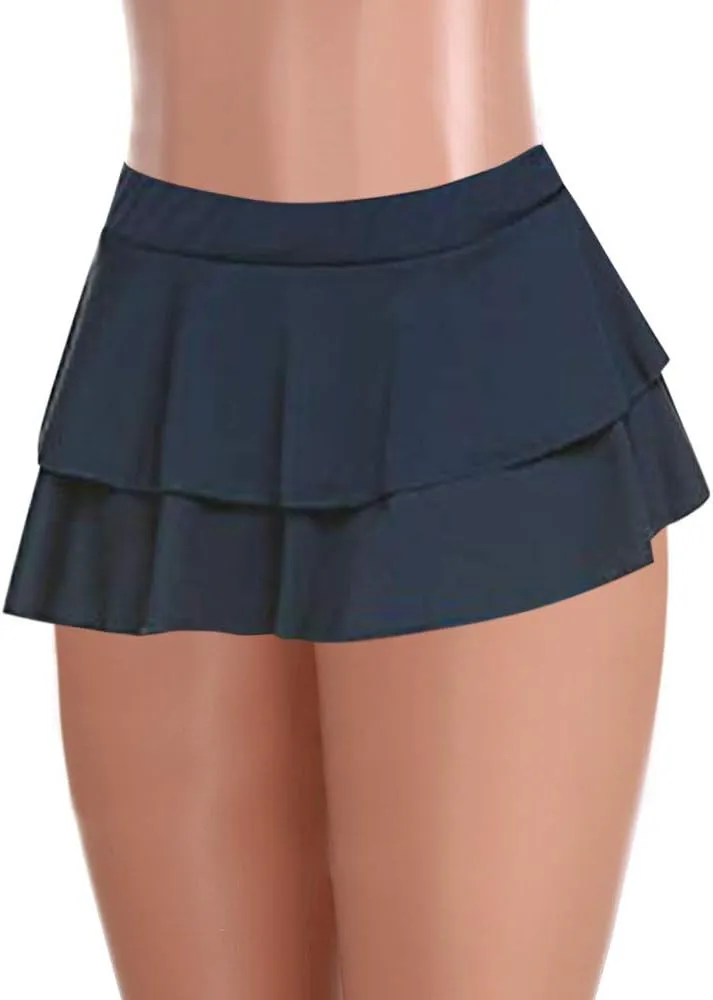 Womens Mini Skirts Flowy Pleated Skirts Low Waisted Ruffle Skirts Casual Summer Skirts Trendy Night Club Skirts