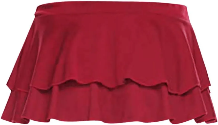 Womens Mini Skirts Flowy Pleated Skirts Low Waisted Ruffle Skirts Casual Summer Skirts Trendy Night Club Skirts