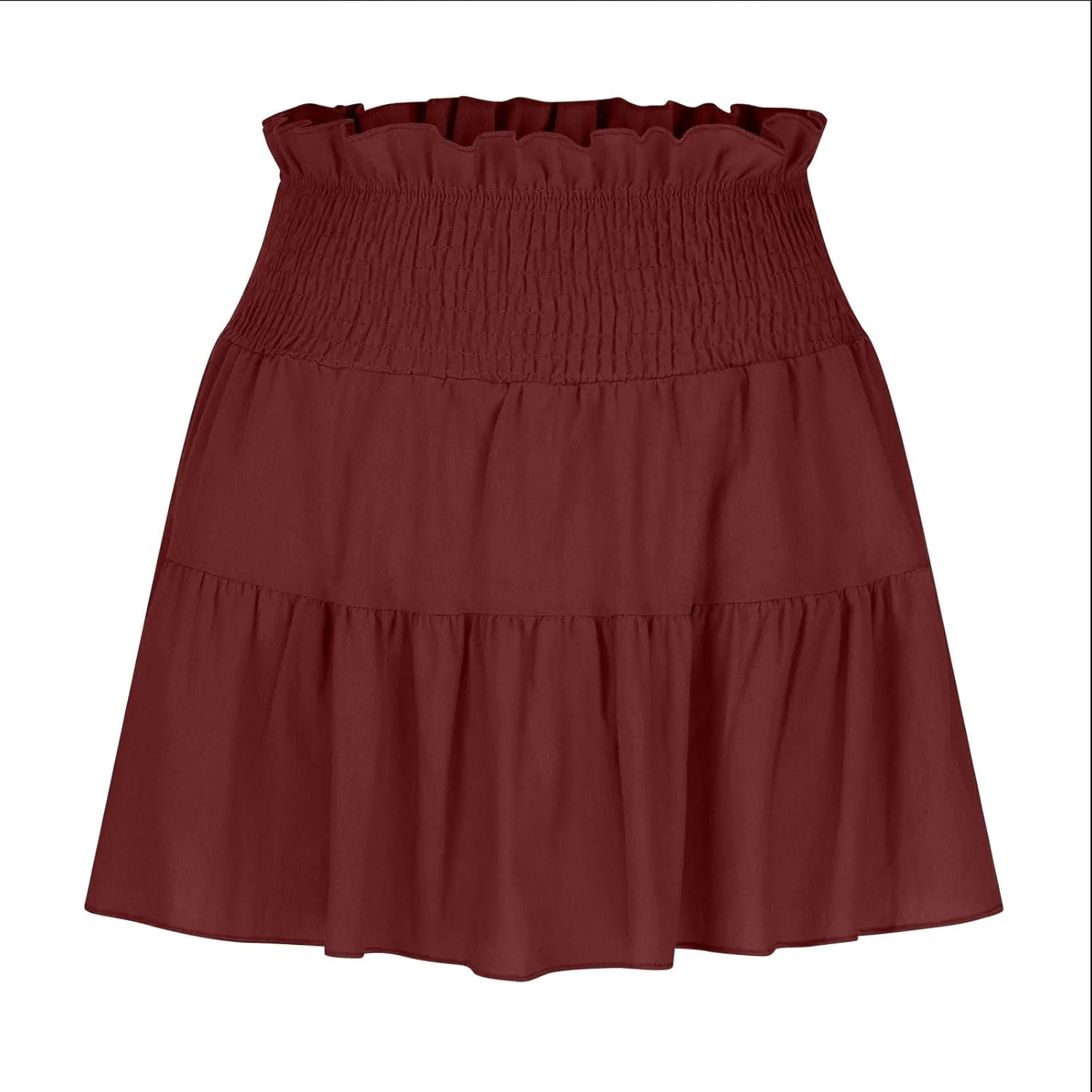 Women's Mini Skirts High Waist Ruffle Skirts A Line Boho Skirts Casual Pleated Skirts Trendy Summer Short Skirts