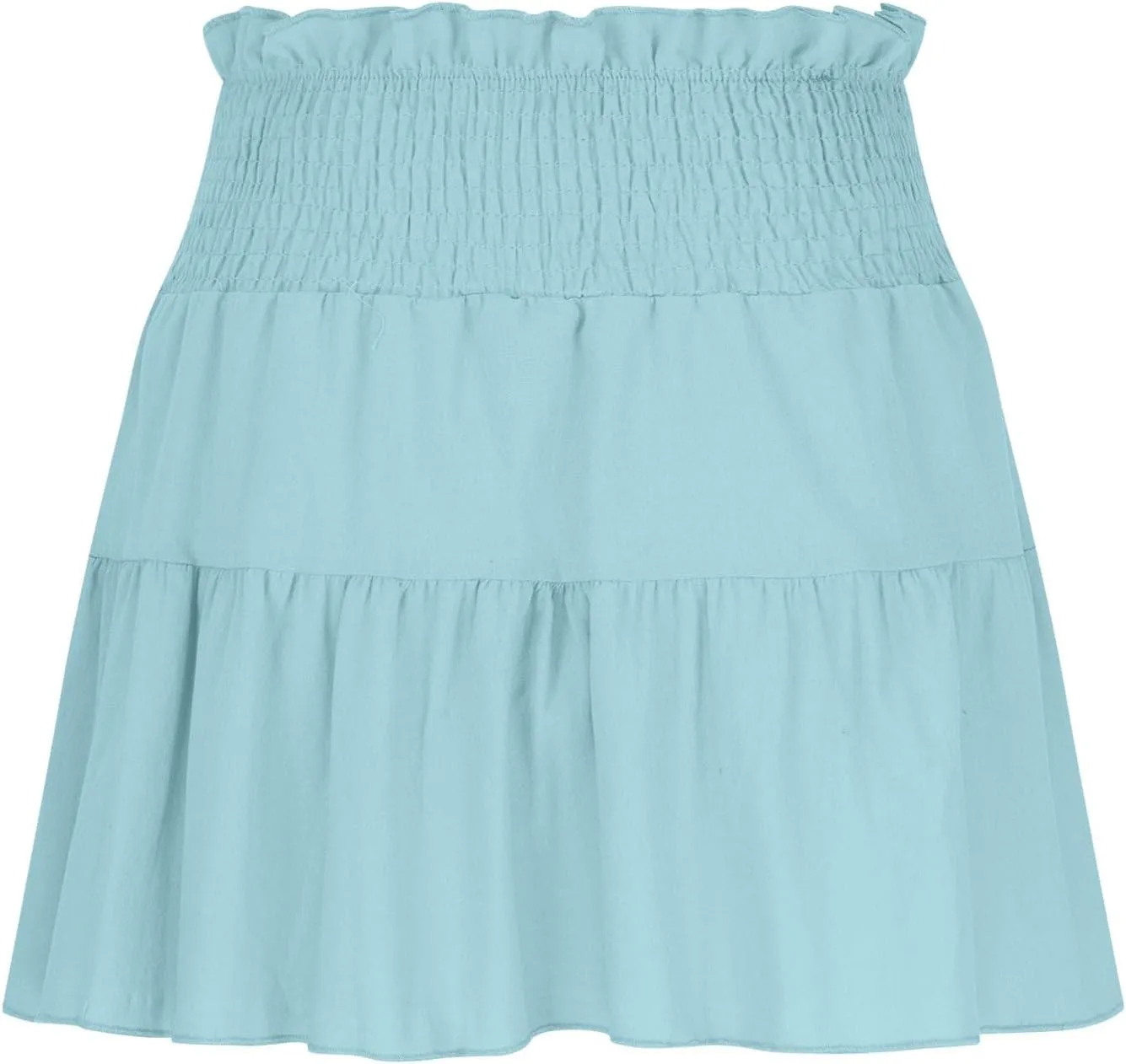 Women's Mini Skirts High Waist Ruffle Skirts A Line Boho Skirts Casual Pleated Skirts Trendy Summer Short Skirts