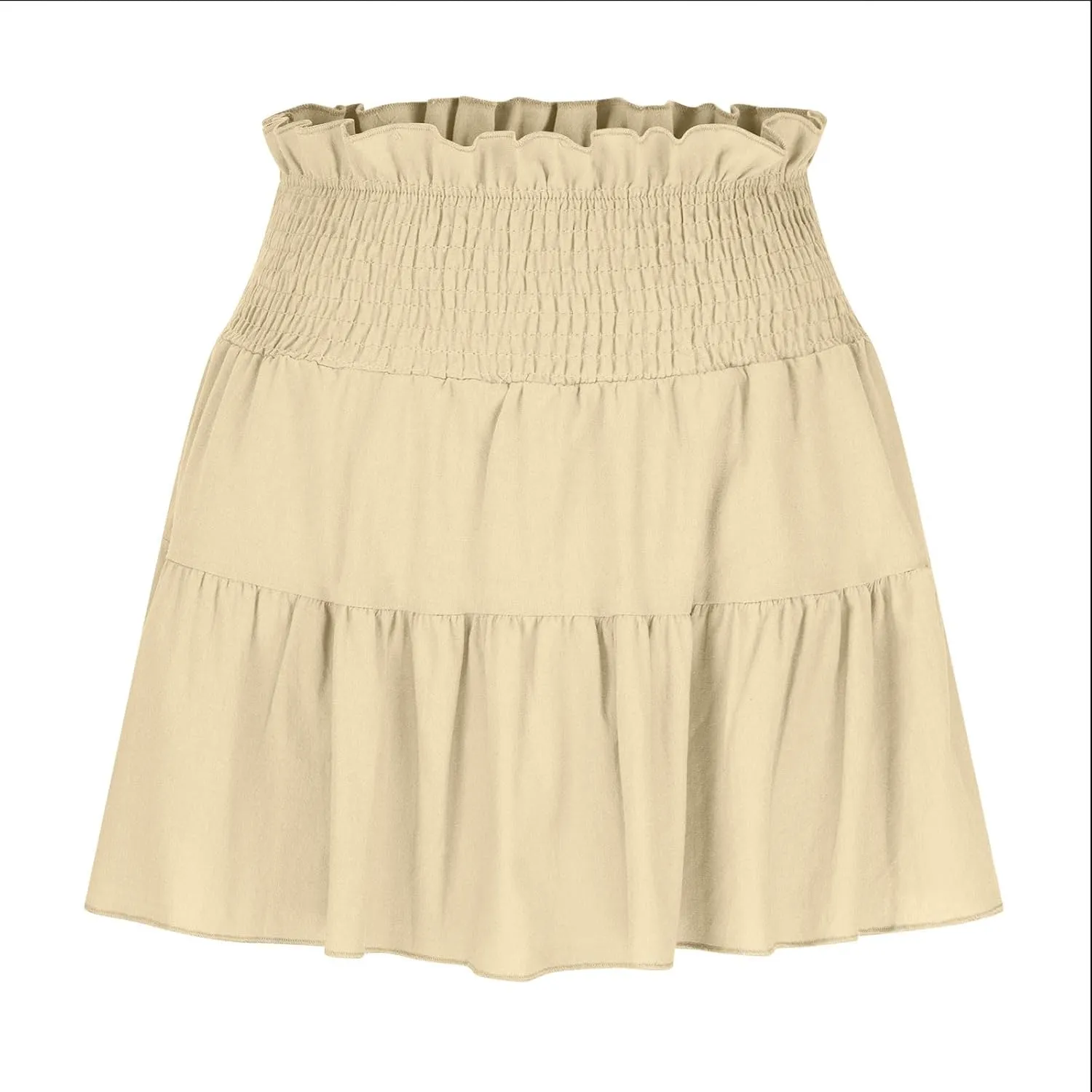 Women's Mini Skirts High Waist Ruffle Skirts A Line Boho Skirts Casual Pleated Skirts Trendy Summer Short Skirts