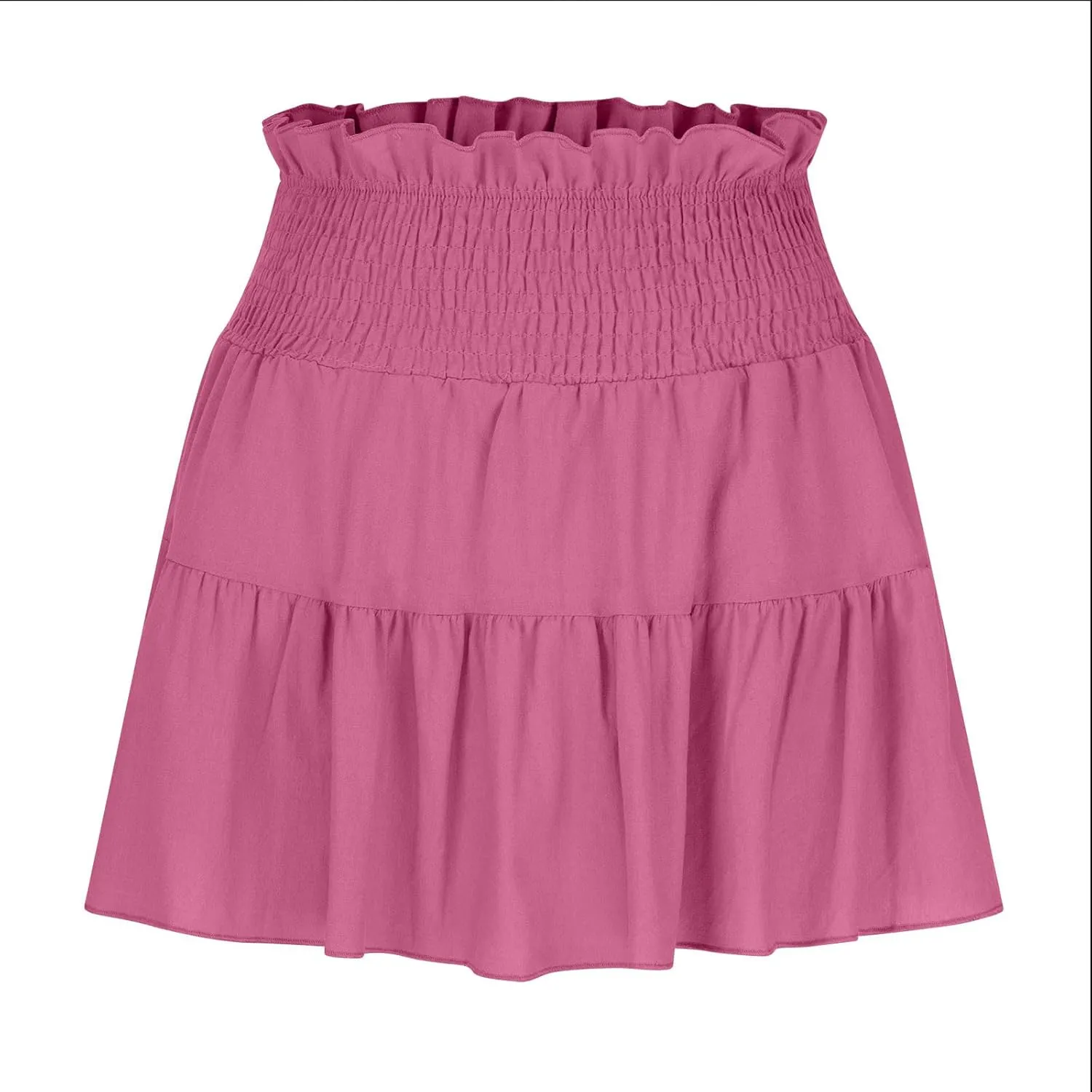 Women's Mini Skirts High Waist Ruffle Skirts A Line Boho Skirts Casual Pleated Skirts Trendy Summer Short Skirts