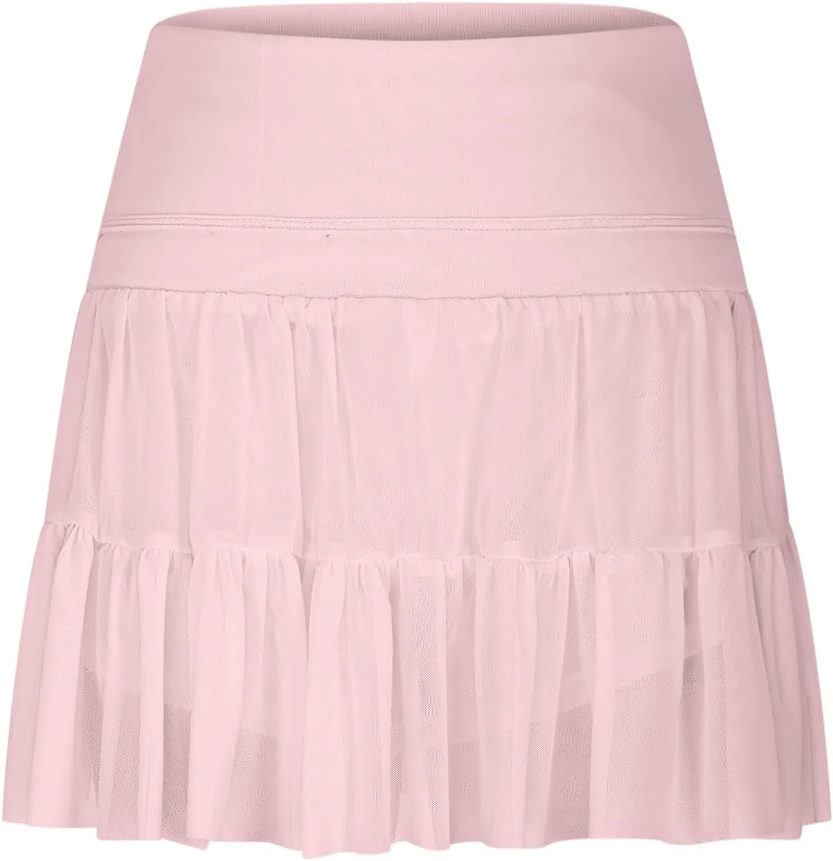 Womens Pleated Skirts High Waist Flowy Skirts Summer Mini Skrits Casual Ruffle Skirts A Line Beach Vacation Skirts