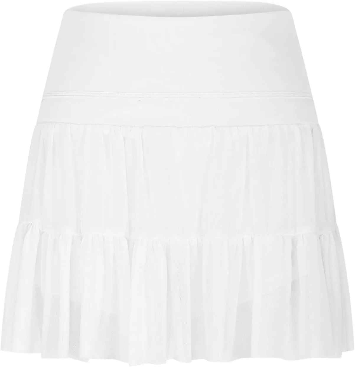 Womens Pleated Skirts High Waist Flowy Skirts Summer Mini Skrits Casual Ruffle Skirts A Line Beach Vacation Skirts