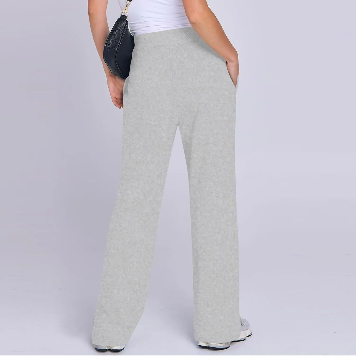 Womens Sweatpants Baggy Comfy Lounge Pants Joggers Workout Casual Fall Fashion 2024 Wide Leg Lounge with Pockets