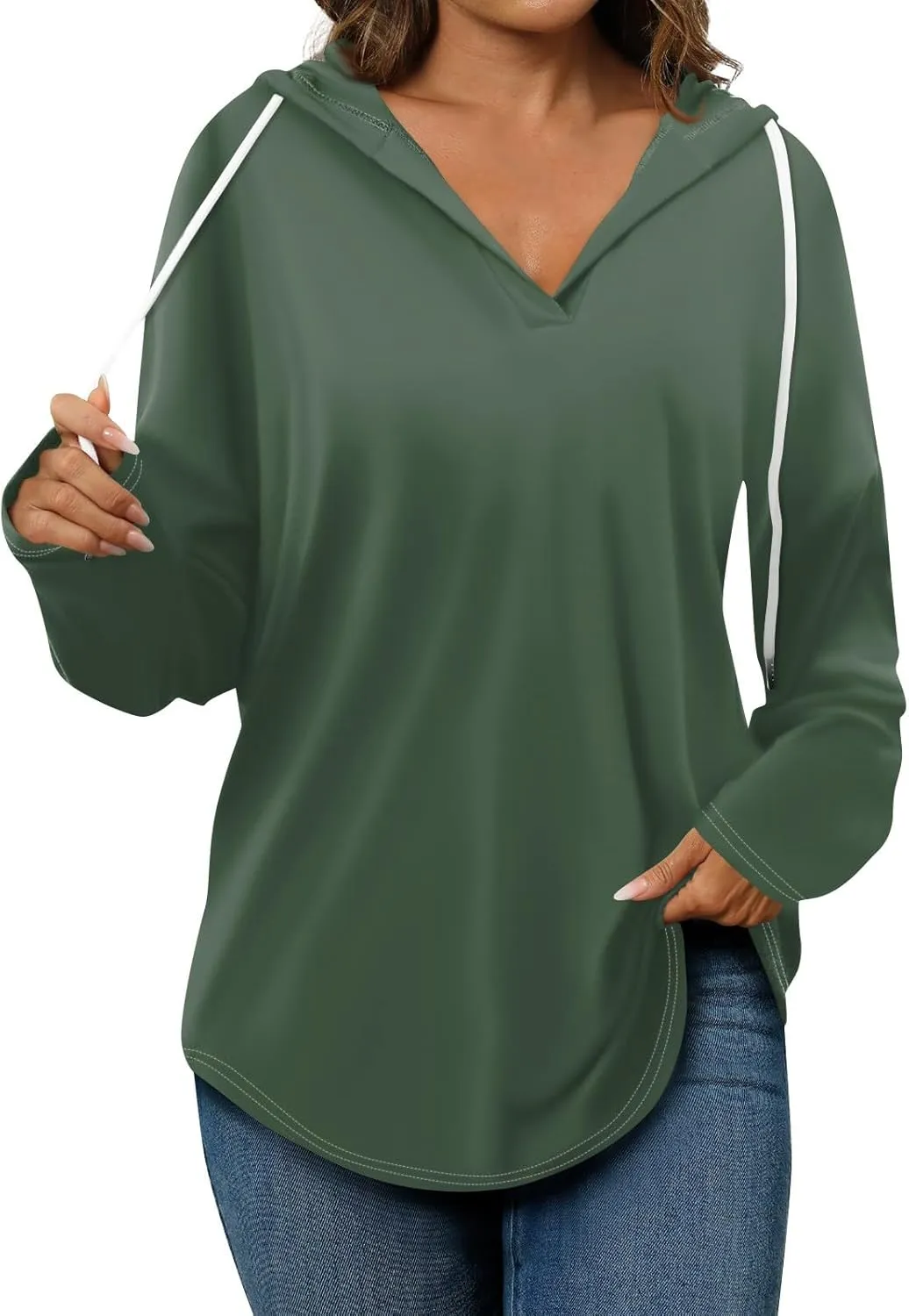 Womens Sweatshirt 2025 Womens Fashion Tops Hoodies for Women Pullover Oversized Sweatshirts Long SLeeve Shirts
