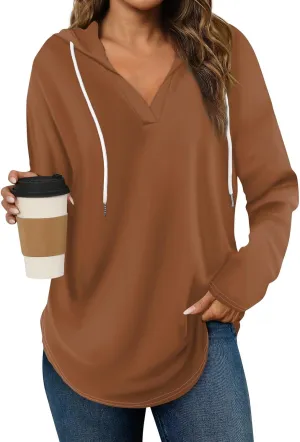 Womens Sweatshirt 2025 Womens Fashion Tops Hoodies for Women Pullover Oversized Sweatshirts Long SLeeve Shirts