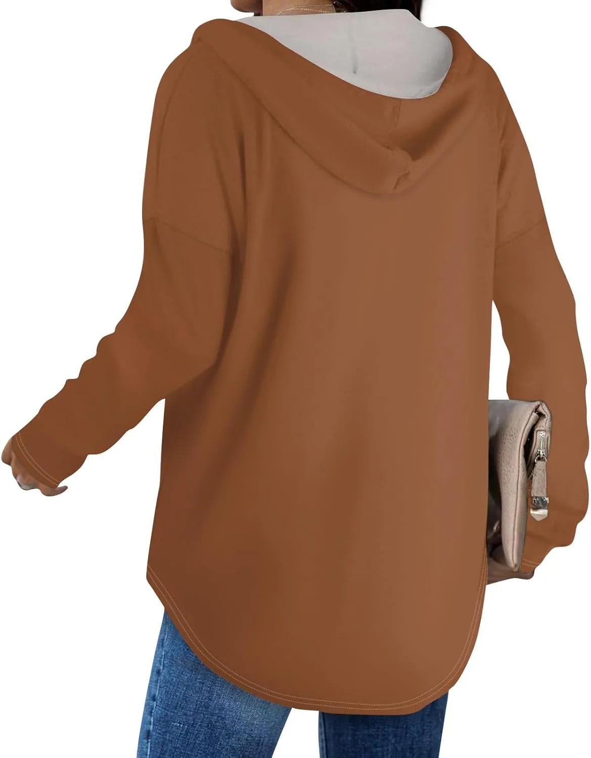 Womens Sweatshirt 2025 Womens Fashion Tops Hoodies for Women Pullover Oversized Sweatshirts Long SLeeve Shirts