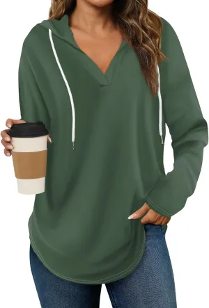 Womens Sweatshirt 2025 Womens Fashion Tops Hoodies for Women Pullover Oversized Sweatshirts Long SLeeve Shirts