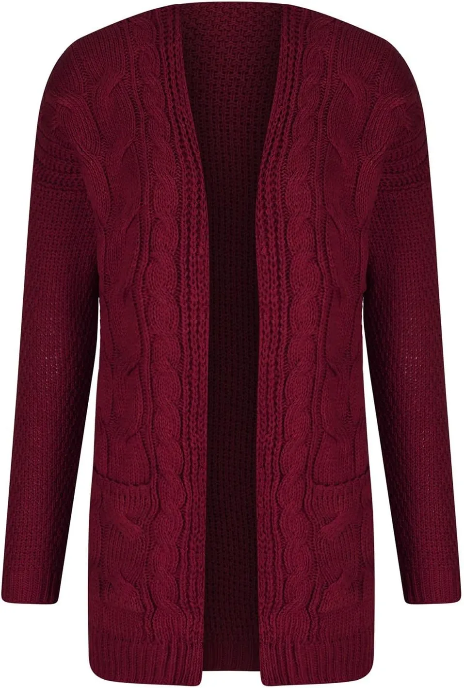 XUNRYAN Chunky Knit Cardigans Womens Fall Fashion Sweaters Cardigans Open Front Casual Lightweight Transition Jackets Coat