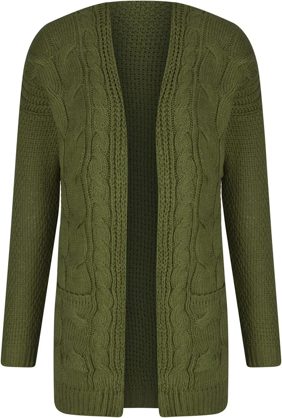 XUNRYAN Chunky Knit Cardigans Womens Fall Fashion Sweaters Cardigans Open Front Casual Lightweight Transition Jackets Coat