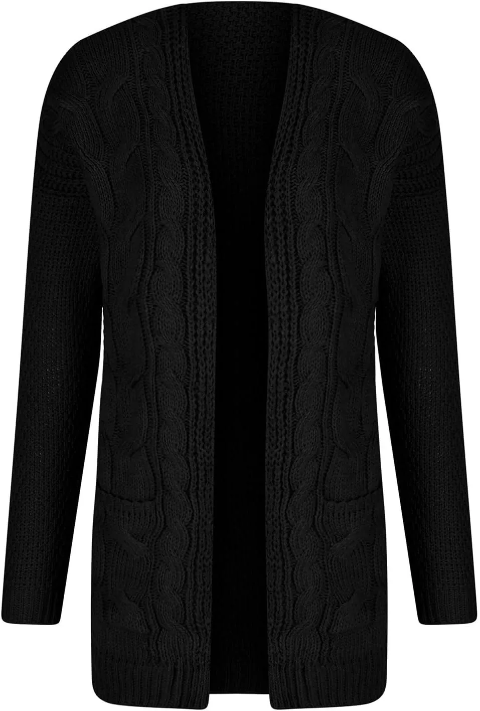 XUNRYAN Chunky Knit Cardigans Womens Fall Fashion Sweaters Cardigans Open Front Casual Lightweight Transition Jackets Coat