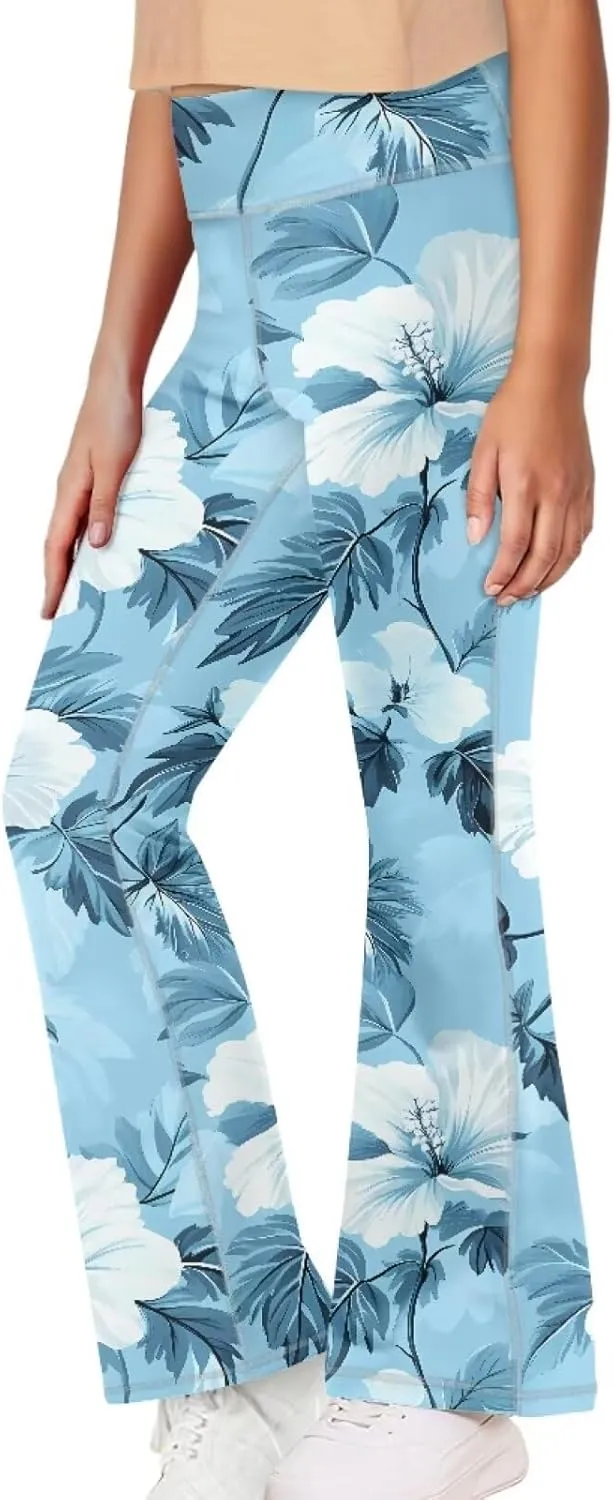 Yoga Pants Girls 5-14t Stylish Bell Bottoms for Girls Flare Leggings