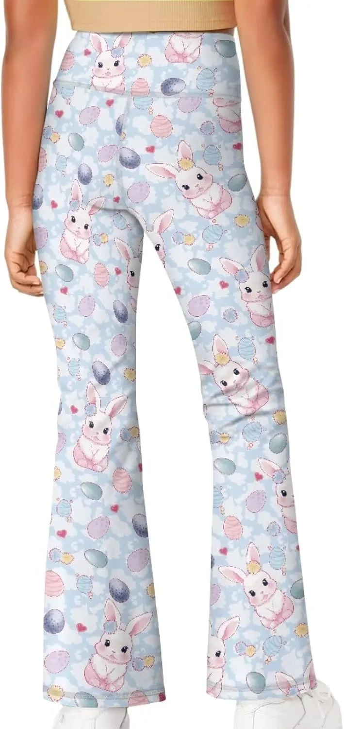 Yoga Pants Girls 5-14t Stylish Bell Bottoms for Girls Flare Leggings