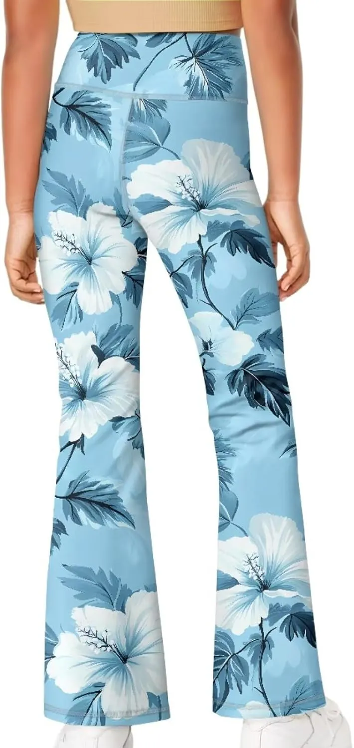 Yoga Pants Girls 5-14t Stylish Bell Bottoms for Girls Flare Leggings
