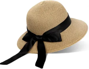 Zylioo Oversize XXL Womens Straw Sun Hat,Wide Brim Extra Large Beach Hats,UPF 50  Floppy Summer Hat for Big Heads