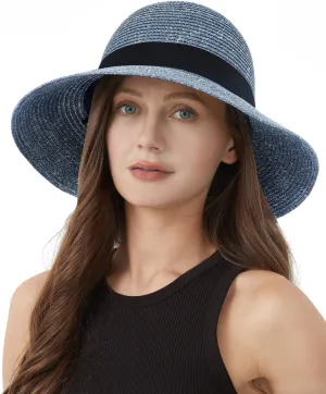 Zylioo Oversize XXL Womens Straw Sun Hat,Wide Brim Extra Large Beach Hats,UPF 50  Floppy Summer Hat for Big Heads